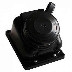 Розетка Элект РП16-132 1 место с заземлением каучук