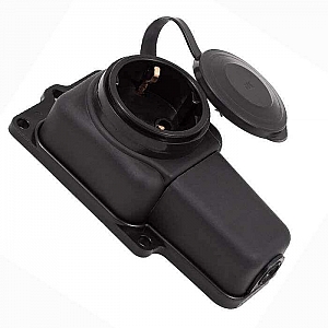 Розетка Элект РП16-131 1 место с заземлением каучук