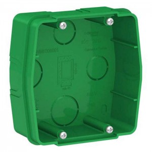 Коробка монтажная Schneider Electric Blanca BLNMK000001 для силовых розеток в сплошные стены зеленый