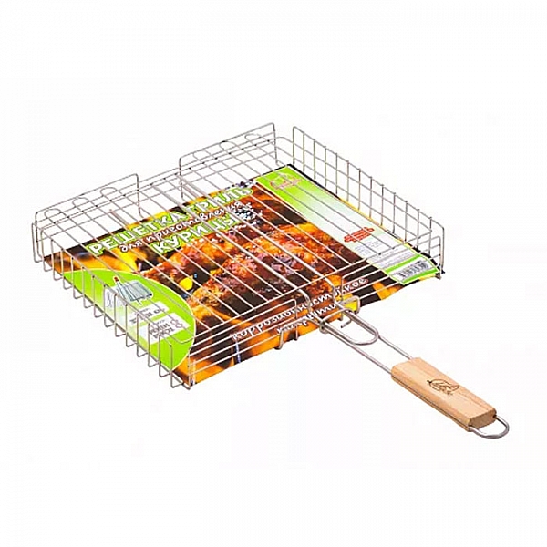 Решетка гриль для курицы Lesnikovo РГК3 нержавеющая сталь