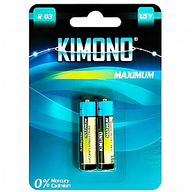 Батарейка Kimono R03/BL2 ААА Micro солевая 2 шт