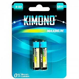 Батарейка Kimono R03/BL2 ААА Micro солевая
