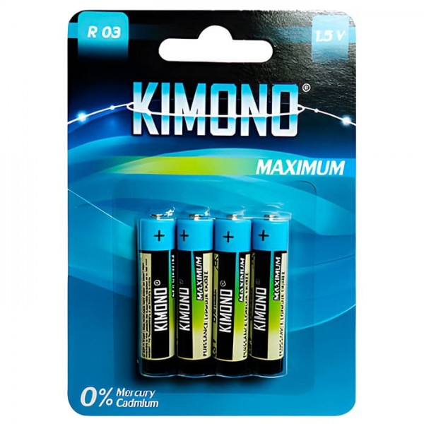 Батарейка Kimono R03/BL4 ААА Micro солевая