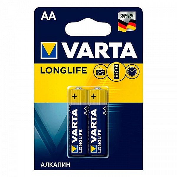 Батарейка Varta Longlife 2 AA LR6 алкалиновая