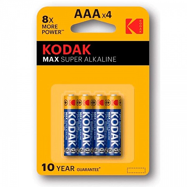 Батарейка Kodak MAX LR03-4BL K3A-4 алкалиновая