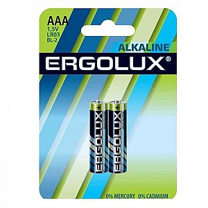 Батарейка Ergolux Alkaline LR03 BL-2 11743 1.5В