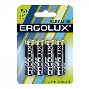 Батарейка Ergolux Alkaline LR6 BL-4 11748 1.5В