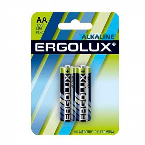 Батарейка Ergolux Alkaline LR6 BL-2 11747 1.5В