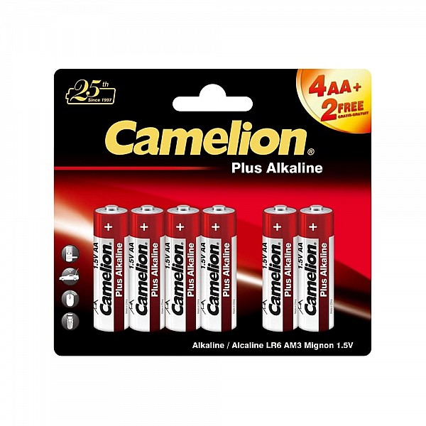 Батарейка Camelion Plus Alkaline 4+2LR6-BP 14113 1.5В LR6 4+2