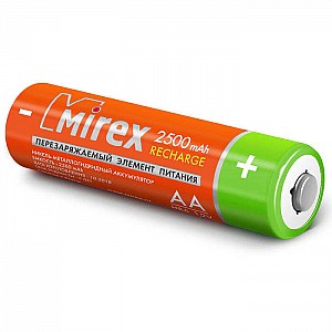 Аккумулятор Ni-MH Mirex HR6 / AA 2500mAh 1.2V 4BP