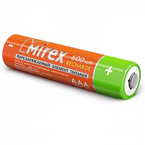 Аккумулятор Ni-MH Mirex HR03 / AAA 600mAh 1.2V 4ВР
