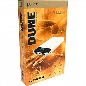 Аккумулятор внешний Powerbank Perfeo 10000mah LED In Type-C/Micro usb/Out Type-C/USB 2.1A белый. Изображение - 3