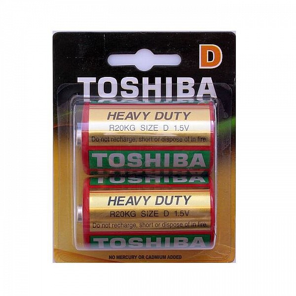 Батарейка Toshiba Heavy Duty R20KG BP-2TGTE SS солевая