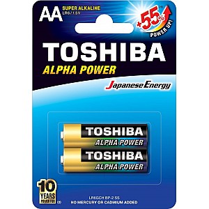 Батарейка Toshiba Super LR6GCH BP-2 алкалиновая