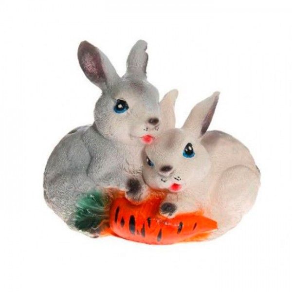 Фигура садовая Два зайца с морковью
