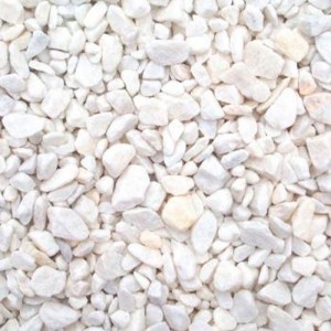 Щебень декоративный мраморный 7-12 мм Каменный двор белый 20 кг