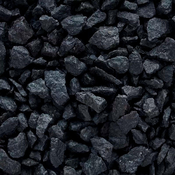 Щебень декоративный гранитный 5-10 мм РуБелЭко окрашенный черный 20 кг