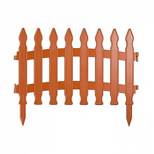 Забор декоративный Optimplast коричневый