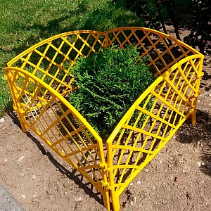 Забор декоративный Gardenplast Romanika №1 50010 2.95 м желтый. Изображение - 2