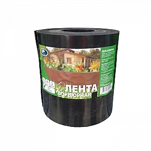 Лента бордюрная Plastline прямая высота 10 см черная