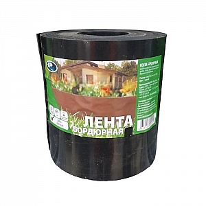 Лента бордюрная Plastline прямая высота 15 см черная