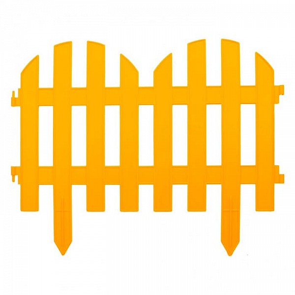 Забор декоративный Palisad Романтика 65023 28*300 см желтый