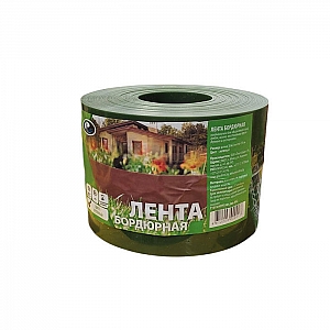 Лента бордюрная Plastline прямая высота 10 см зеленая