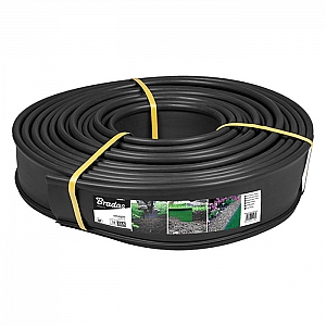 Лента газонная Bradas ЛПР-Ч пластиковая черная прямая канта 18 м*12.5 см