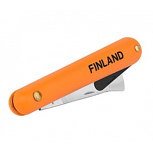 Нож прививочный FINLAND 1454 с язычком для отгиба коры и прямым лезвием. Изображение - 1