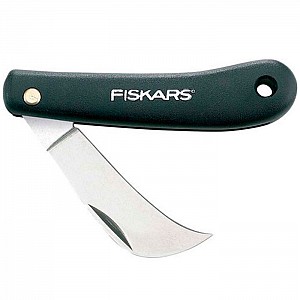 Нож садовый Fiskars (125880) 1001623 изогнутый для прививок