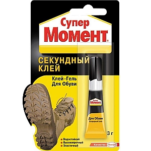 Клей Супер Момент для обуви секундный 3 г прозрачный