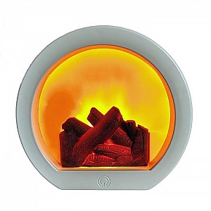 Декоративный светильник Artstyle TL-956W Миникамин с эффектом пламени камина белый