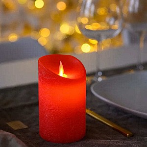 Декоративный светильник-свеча Artstyle TL-951R с эффектом пламени свечи воск 7.5*12.5 см красный. Изображение - 1
