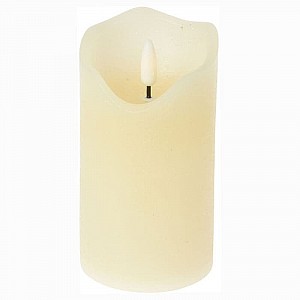 Декоративный светильник-свеча Artstyle с эффектом пламени свечи воск 7.5*12.5 см кремовый
