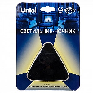 Светильник-ночник Uniel DTL-320 Треугольник Black Sensor UL-00007224 с фотосенсором день-ночь черный. Изображение - 3