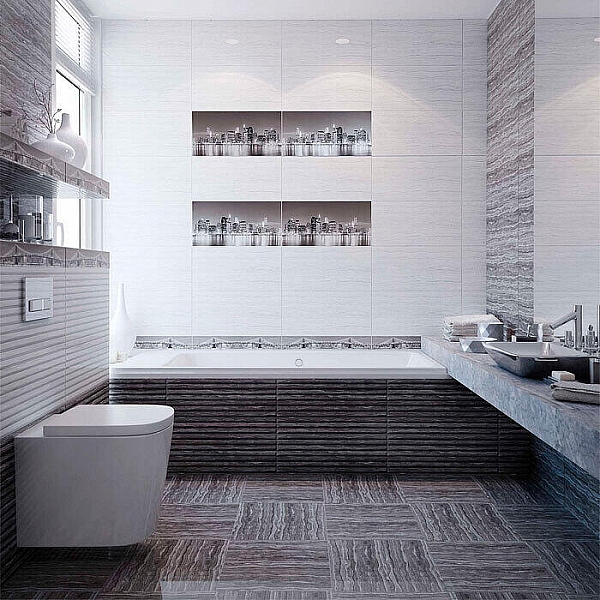 Плитка Axima Сити 300*600 мм темно-сера