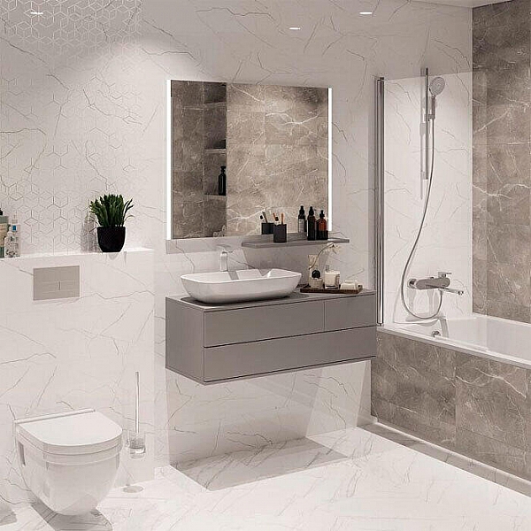 Плитка Березакерамика (Belani) Siluet 500*250 мм белый