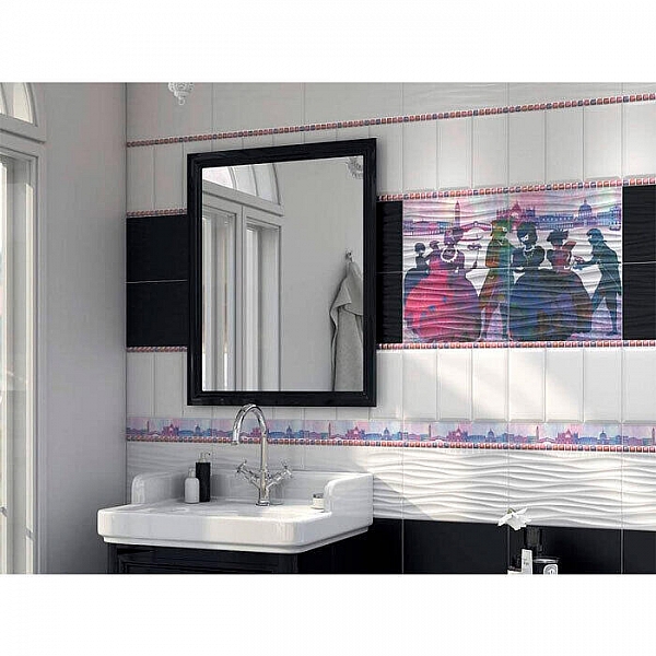 Плитка Kerama Marazzi Карнавал в Венеции 19028 N 99*200 мм белый