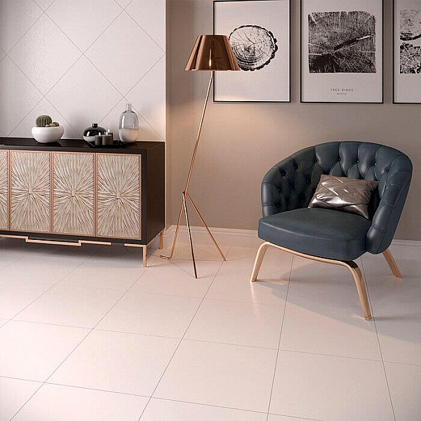 Керамогранит Gracia Ceramica Monocolor PG 01 450*450 мм white