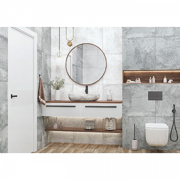 Керамогранит Alma Ceramica Cemento GFA57CMT07R 570*570 мм белый