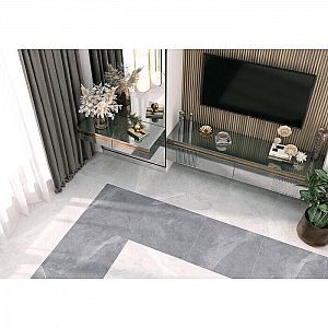Керамогранит Alma Ceramica Basalto GFA114BST07R 570*1140 мм светло-серый. Изображение - 2