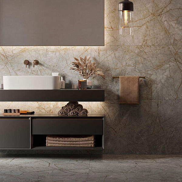 Керамогранит Kerranova Iceberg K-2003/MR 1200*600 мм серый