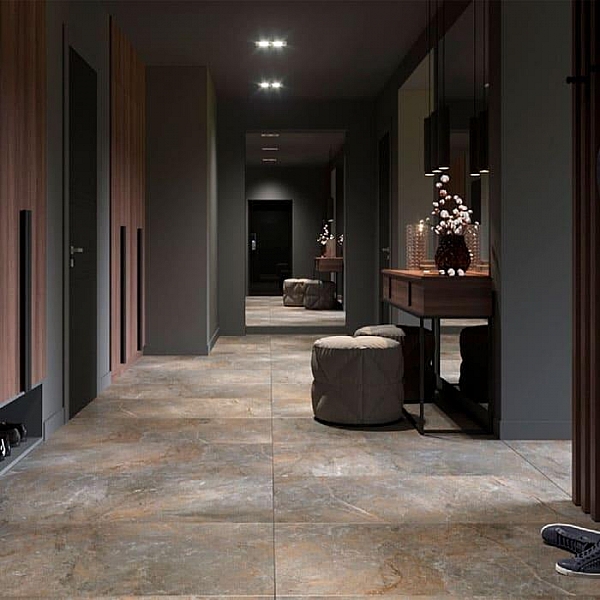 Керамогранит Грани Таганая Petra GRS02-05 600*600 мм камень серый