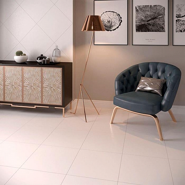 Керамогранит Gracia Ceramica Monocolor RAL9016 PG 01 600*600 мм white