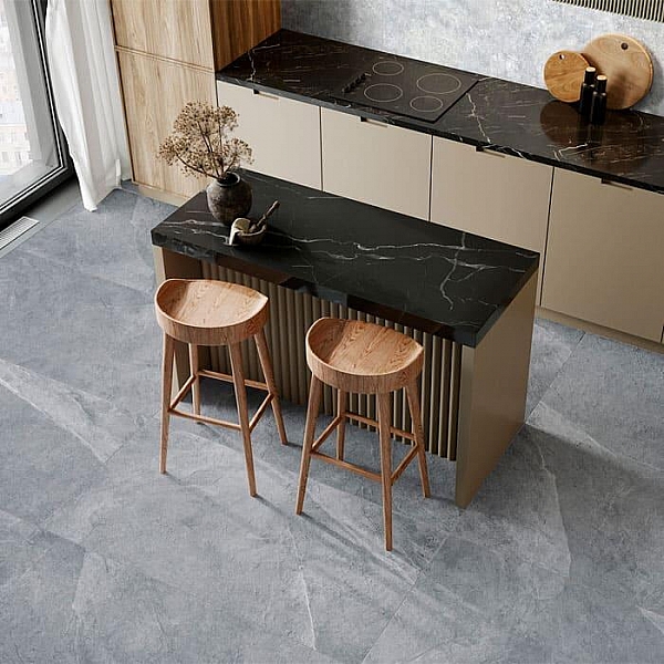 Керамогранит Alma Ceramica Basalto GFA57BST70R 570*570 мм темно-серый