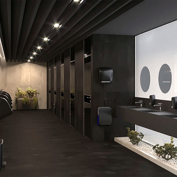 Керамогранит Грани Таганая Madain GRS07 1200*600 мм цемент черный