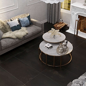 Керамогранит Грани Таганая Madain GRS07 1200*600 мм цемент черный. Изображение - 2