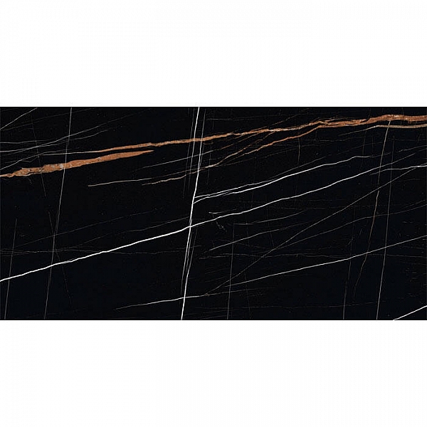Керамогранит Kerranova Nero Dorato K-1004/MR 1200*600 мм черный
