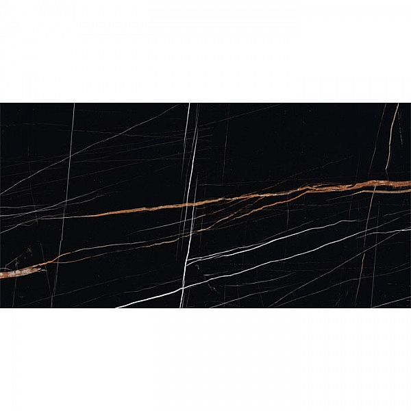 Керамогранит Kerranova Nero Dorato K-1004/MR 1200*600 мм черный