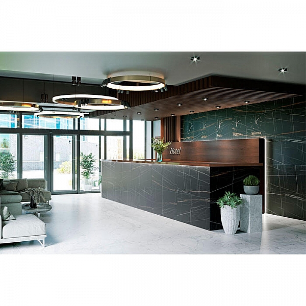 Керамогранит Kerranova Nero Dorato K-1004/MR 600*600 мм черный